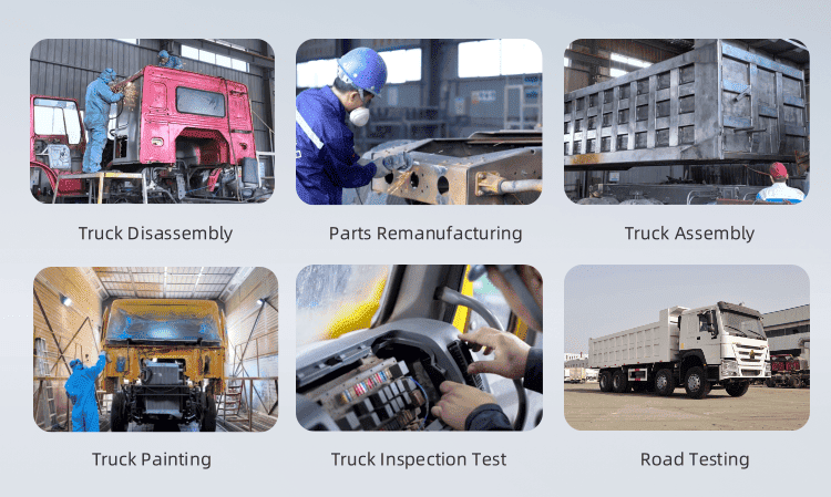 remanufactured dump truck process