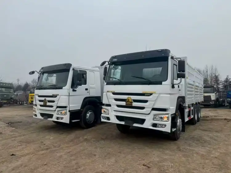 Rebuilt Howo Cargo Truck 400HP 2 rebuilt howo fence cargo truck