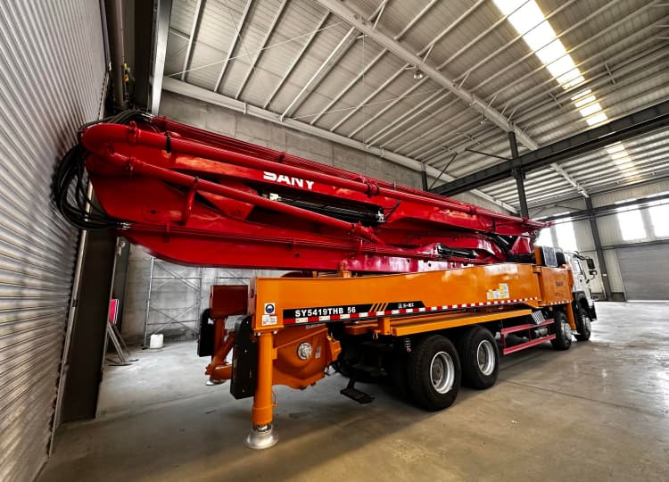 Rebuilt HOWO Chassis Sany 56m Concrete Pump Truck 3 rebuilt howo chassis 6×4 with sany 56m concrete pump truck
