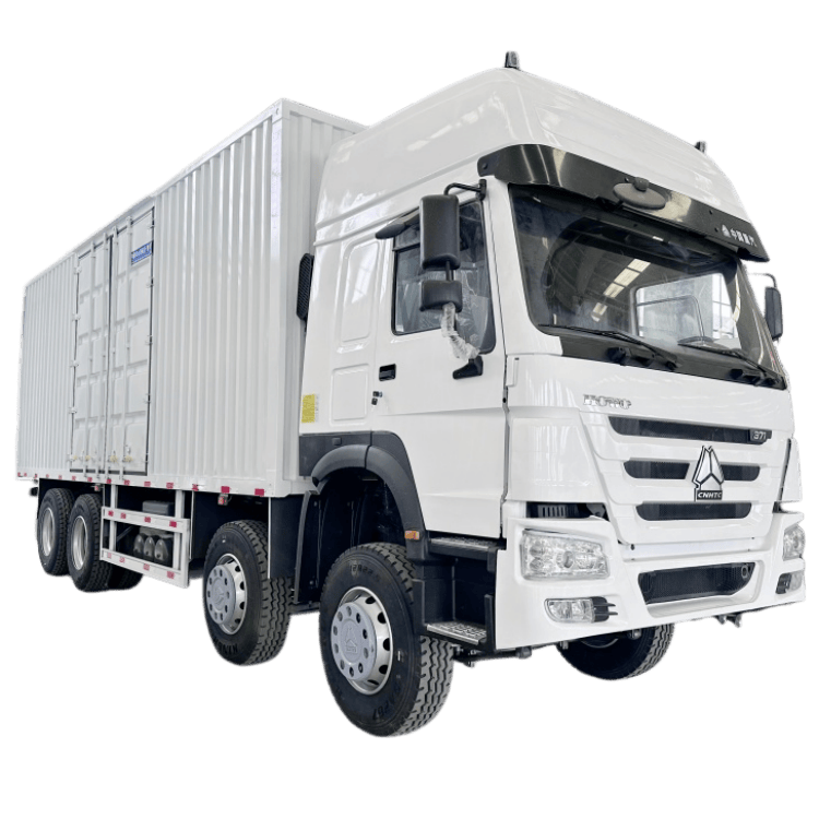 Rebuilt Howo Box Truck 371 8×4 1 remanufactured howo 371 box dry van cargo truck