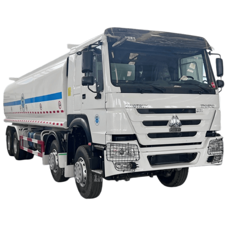 Rebuilt HOWO Fuel Tanker Truck 8×4 371HP 1 remanufactured howo 371 fuel tanker truck