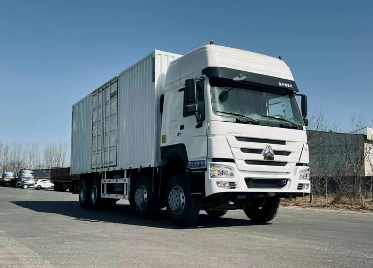 Rebuilt Howo Box Truck 371 8×4 2 rebuilt howo box truck enclosed dry van cargo truck